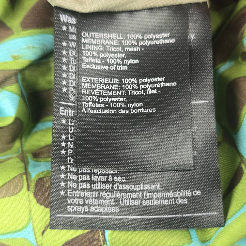 Burton Snowboard Jacket Mens L Green Teal All Over Logo Print Hooded Ski Coat - Picture 9 of 12
